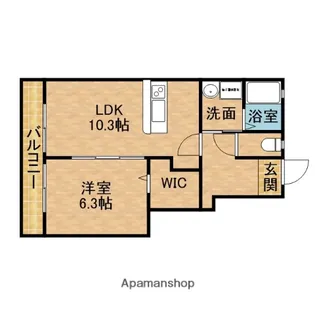 アルソーレA【1階】の間取り