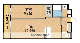 グリシーヌ【102号室】の間取り