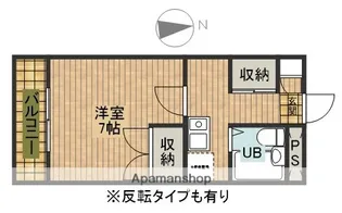 ベルハウス和地山A【303号室】の間取り