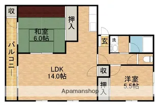 プレステージ高丘【3階】の間取り