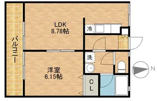 SKYCITY元浜【1階】の間取り