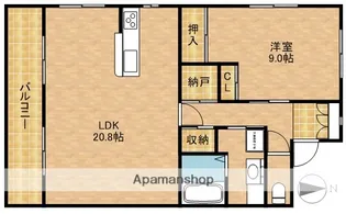 シエスタ海老塚【2階】の間取り