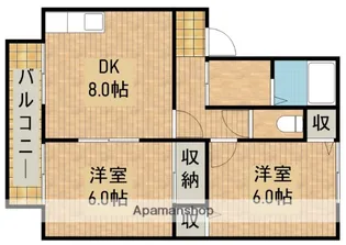 サンパティークⅠ【1階】の間取り