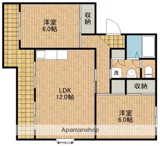 第3田畑ハイツ【2階】の間取り