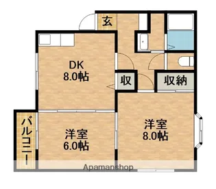 WITH【2階】の間取り