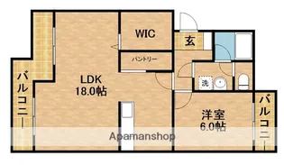 スカイシャトウ城山Ⅱ【4階】の間取り