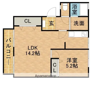 SUNSHINE葵【1階】の間取り