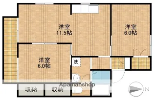 セジュールおおはしB【1階】の間取り