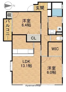 アプローズマンション【1階】の間取り