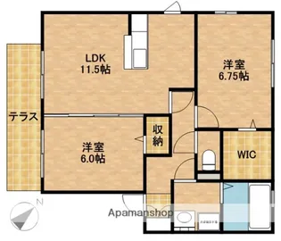 レセンテベルタ【1階】の間取り