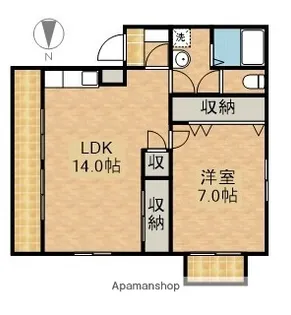 サンオリビア【2階】の間取り