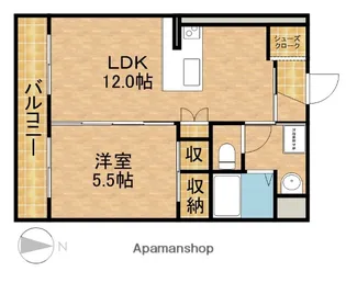 サイレント【4階】の間取り