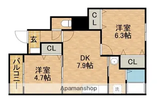 マウルール【1階】の間取り