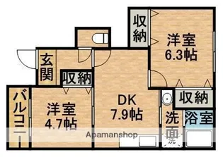 マウルール【1階】の間取り