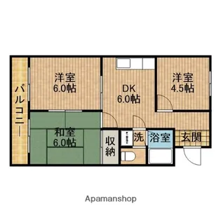 ルーセントK【407号室】の間取り