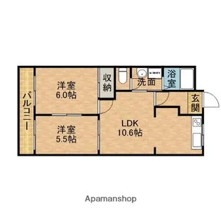 グランシャリオ【2階】の間取り