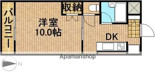ビーハイヴ【203号室】の間取り