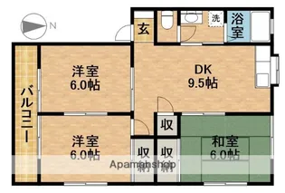 アミティ方丈【101号室】の間取り