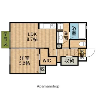カンチェラーラN【1階】の間取り