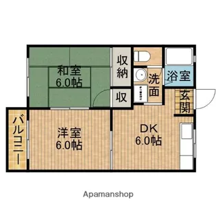 コーポみのり【2階】の間取り