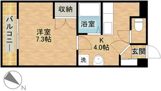 A−LIFE初生【202号室】の間取り