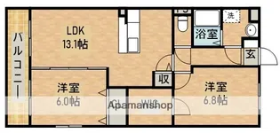 グランストーク奥浜名湖【1階】の間取り