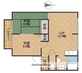 コナビック和合【201号室】の間取り