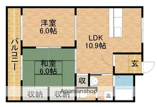 ネオキャッスルA【3階】の間取り