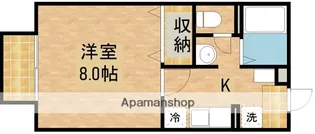 ヴィラ梅小路B【2階】の間取り