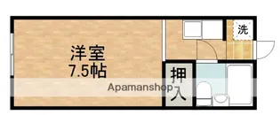 花川コーポ【1階】の間取り