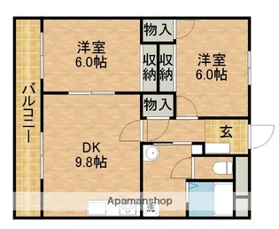 VPマンションⅢ【3303号室】の間取り
