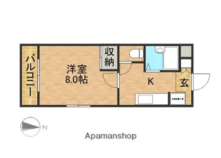 コーポアザミ【2階】の間取り