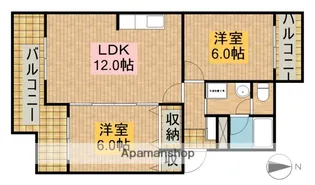 サントピアⅡ【2階】の間取り