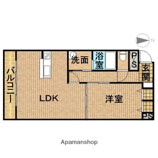 スマイルパークトダビル【6階】の間取り