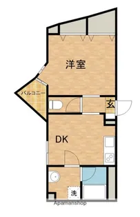スマイルパークトダビル【6階】の間取り