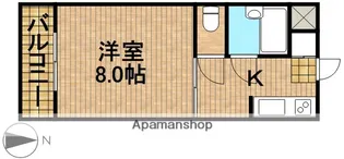 グローリアル・S【2階】の間取り