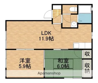 みそらB【101号室】の間取り