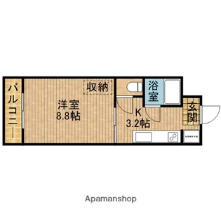 サングリエⅢ【302号室】の間取り