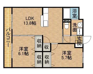 IBB6【2階】の間取り