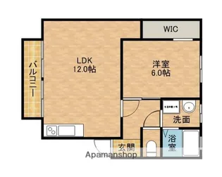 サンS八楠【1階】の間取り