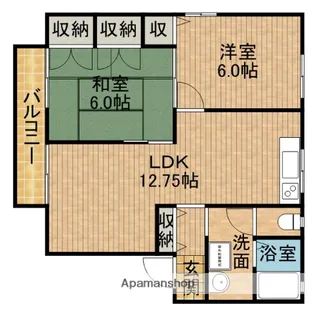 ヒルサイド駿河台【1階】の間取り