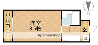 富士見ハイツ【402号室】の間取り