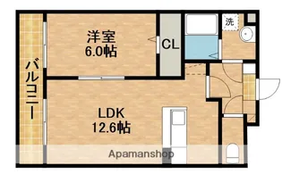 パークサイド中田Ⅱ【2階】の間取り