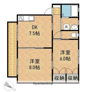 メゾン・リパーク【1階】の間取り