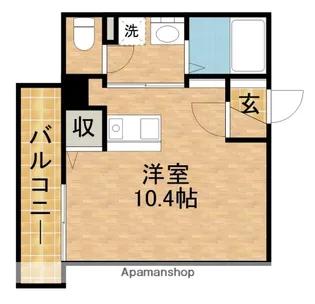 アップル第7マンション【308号室】の間取り