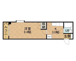 ハイツスバル【3階】の間取り