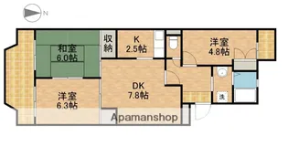 マンションフォーリア【1階】の間取り