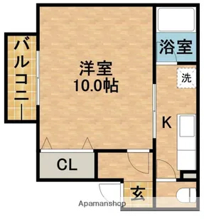 アーベインフラット【2階】の間取り