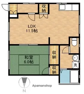 イーストハウス【1階】の間取り