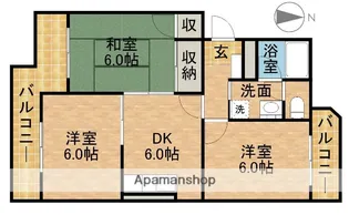 サリーナ浜北【3階】の間取り